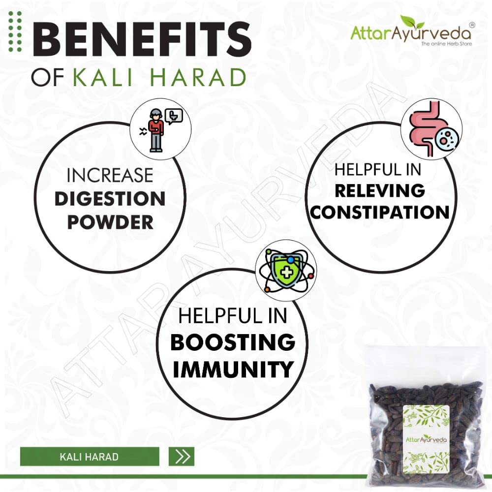 Attar Ayurveda Choti Harad - Kali Harad (250 Grams)