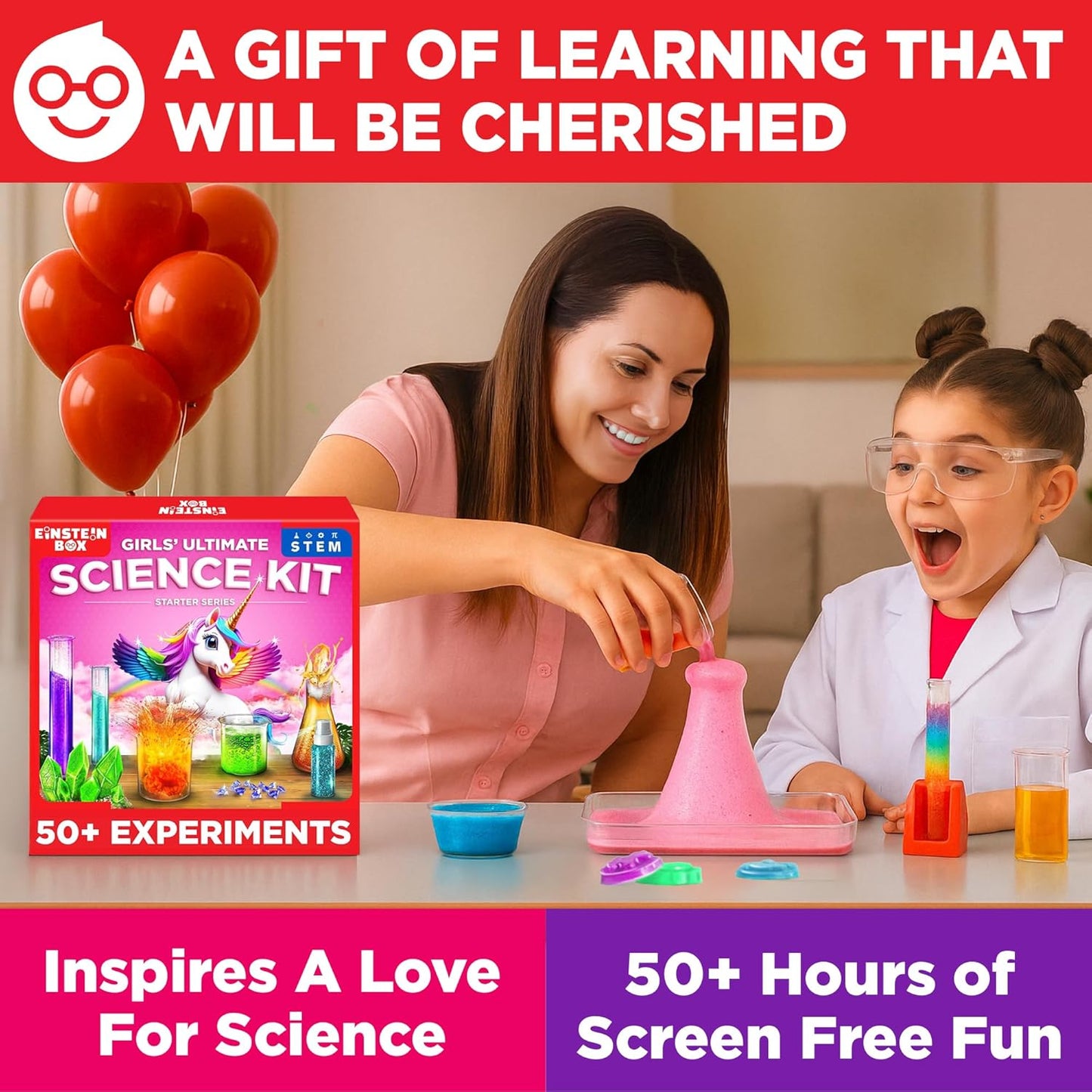 Einstein Box Ultimate Girls' Science Starter Kit for 8+ Years Old