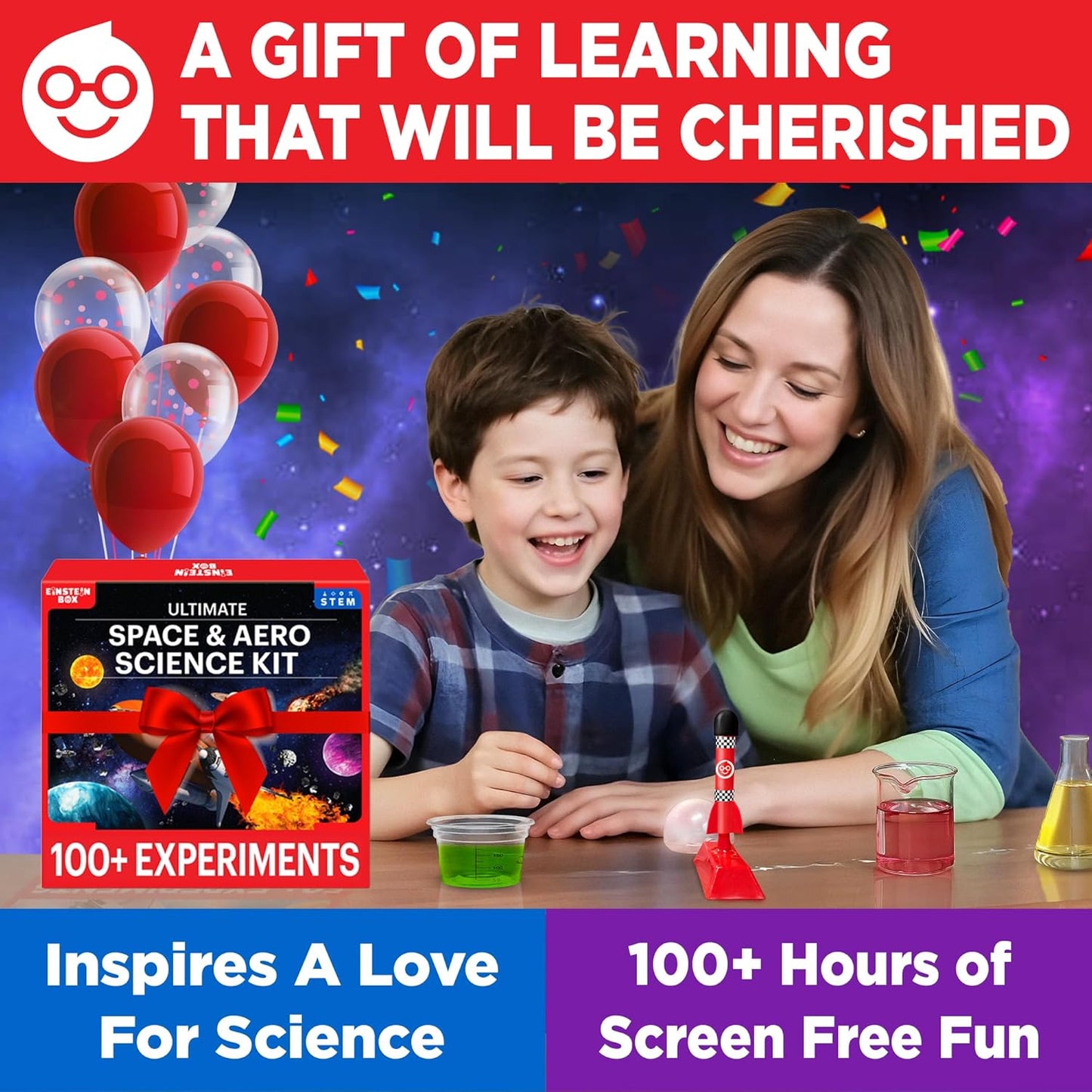 Einstein Box Space Science Experiment Kit for Boys & Girls Ages 8-14