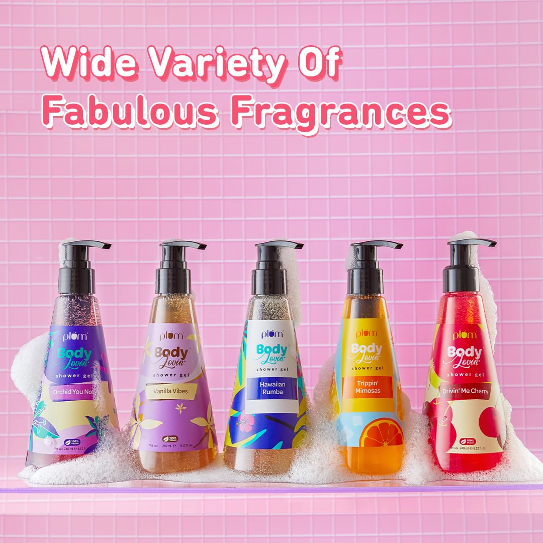 Plum BodyLovin' Feelin' So Rose Shower Gel | | Long Lasting Musky Rose Fragrance , 240 ml