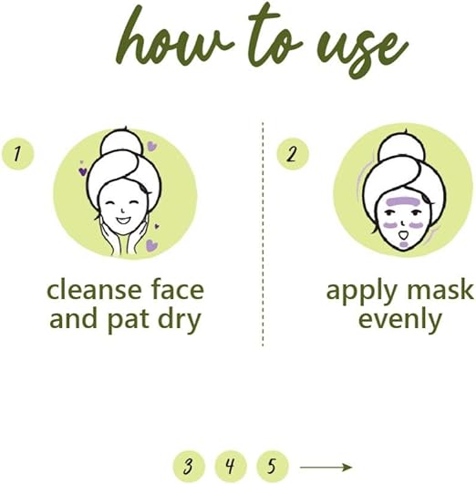 Plum Green Tea Clear Face Mask | Kaolin & Bentonite Clay Mask for Acne and Clogged Pores | Oily Skin | Brighter, Glowing Skin Face Pack | 60 g