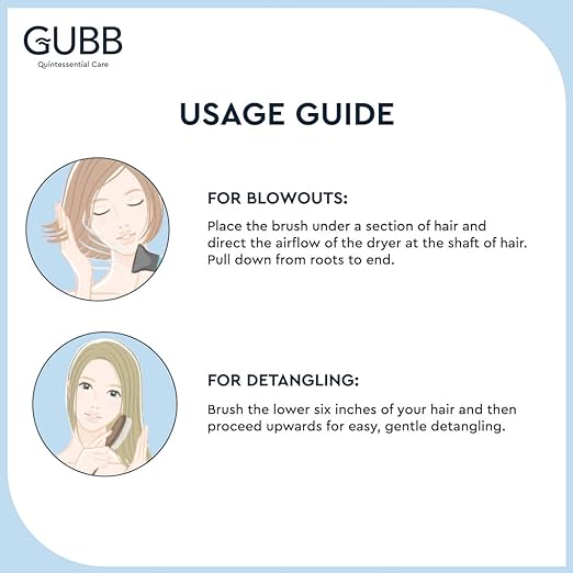GUBB Styling Brush For Men & Women - Great for up-dos