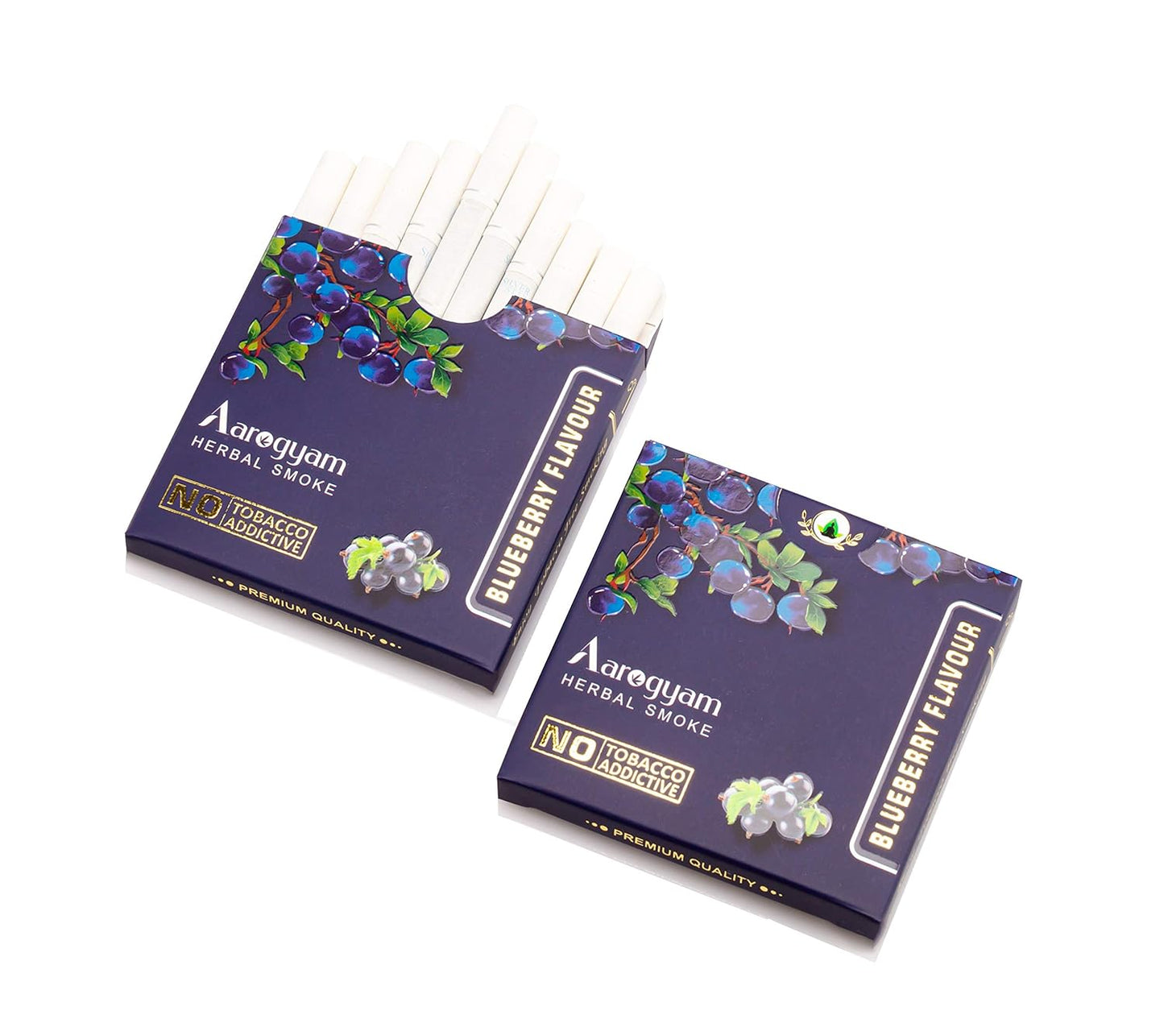 Aarogyam Herbals Tobacco & Nicotine Free Cigarette - 10 Sticks in Each