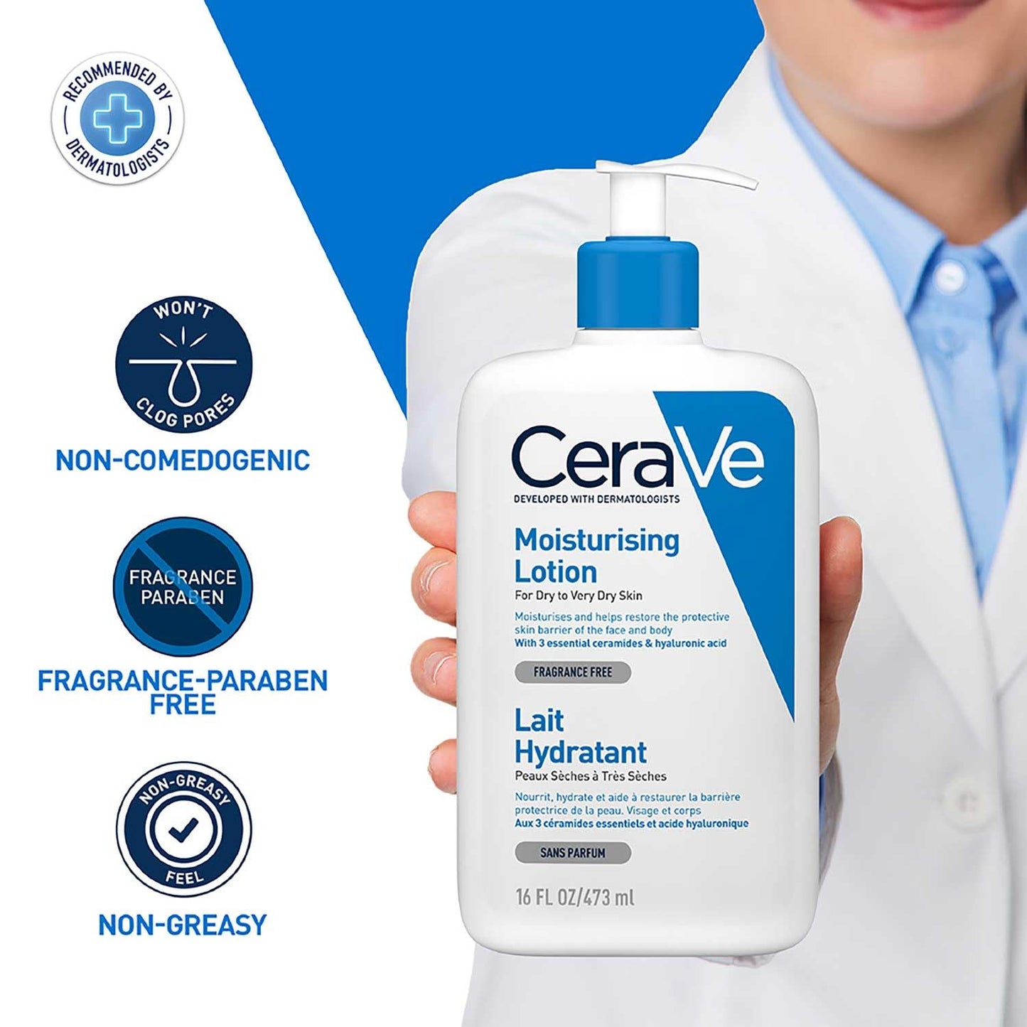 CeraVe Moisturizing Lotion For Dry Skin, 473 ml