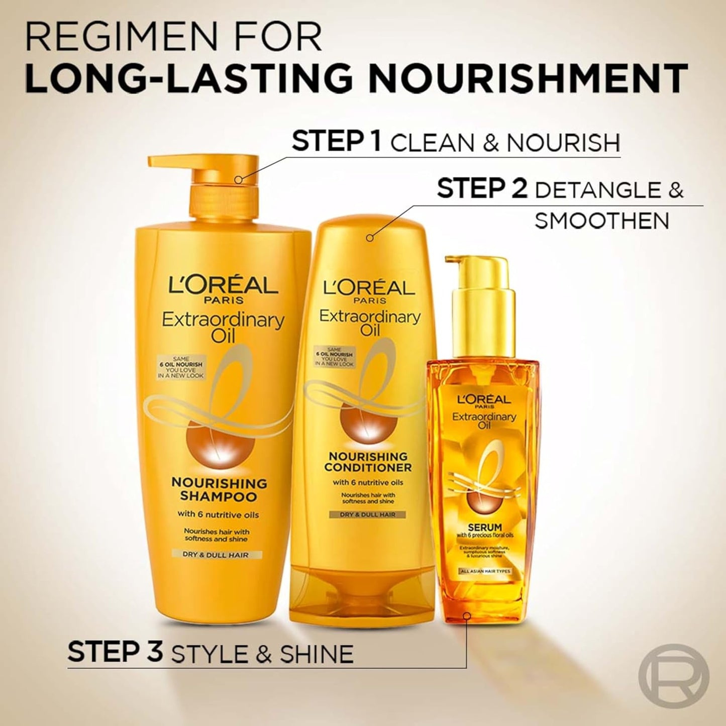 Loreal Paris Extraordinary Oil Nourishing Shampoo For Dry & Dull Hair, 650 ml