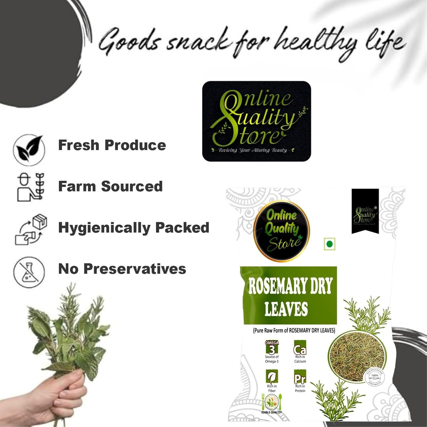 Online Quality Store Rosemary Dry Leaves - 100 gm