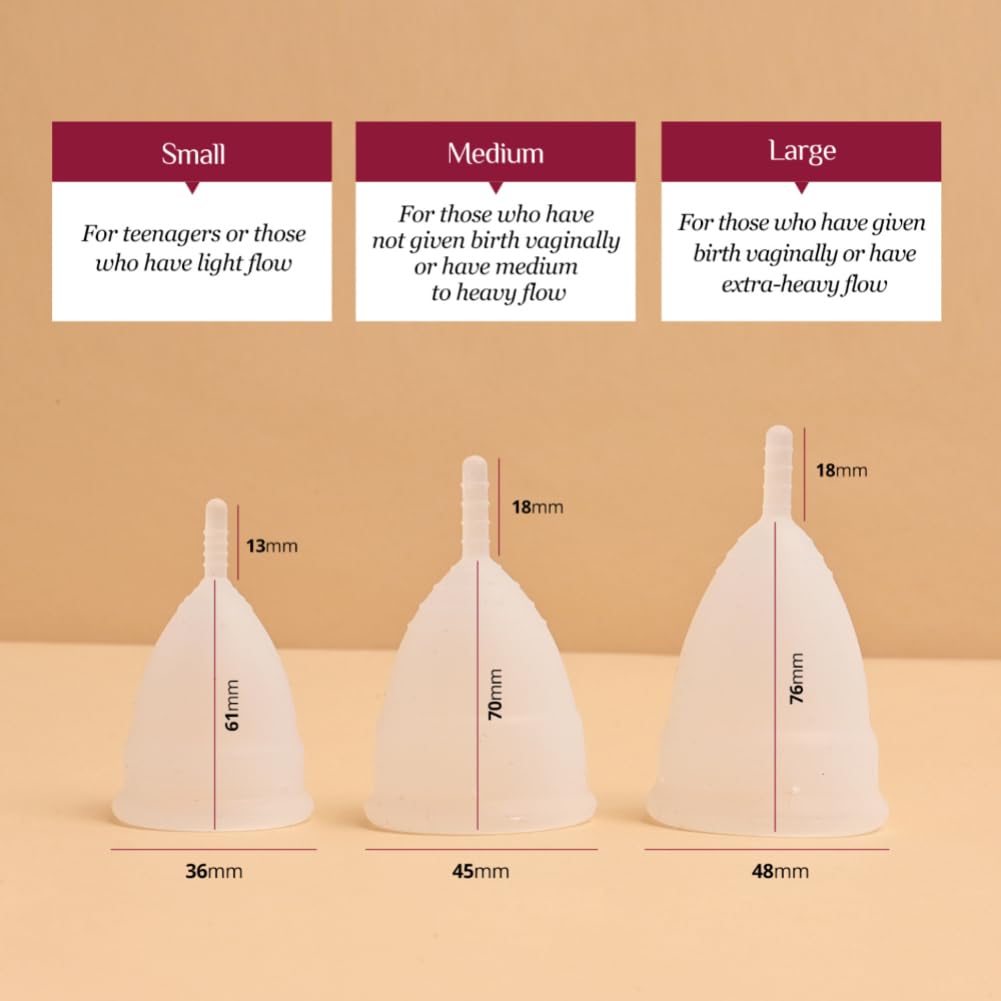 Carmesi Menstrual Cup for Women | Medium Size - With Free Pouch