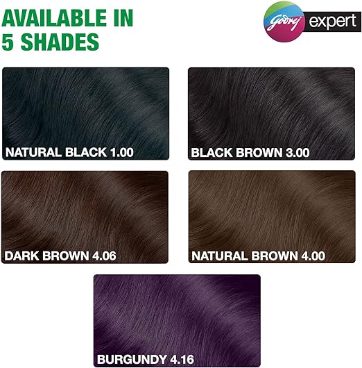 Godrej Expert Rich Crème Hair Colour Shade - Pack of 4 (NATURAL BLACK)