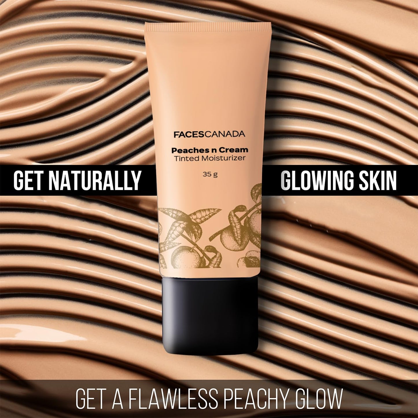 FACES CANADA Tinted Moisturizer - Peaches N Cream - Honey Beige 03, 35 gm