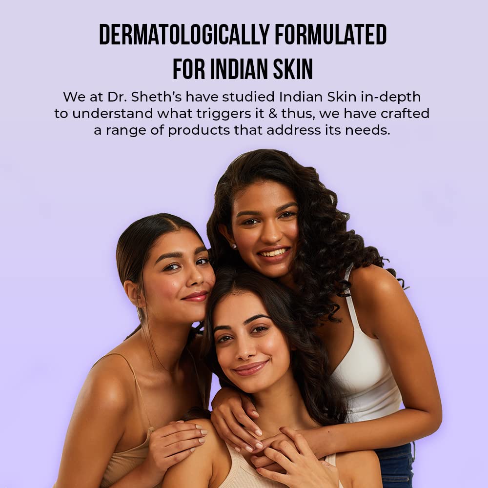 Dr. Sheth's Haldi & Hyaluronic Acid Sunscreen With 1% Hyaluronic Acid | Spf 50+ | Pa+++ | Protects Against Uva/Uvb & Blue Light | For Women & Men -50G - All Skin Type