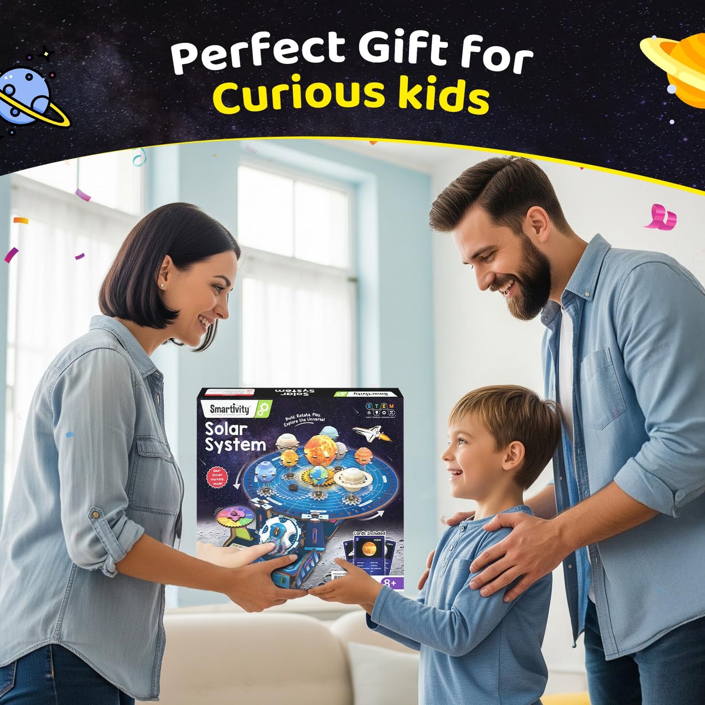Smartivity Solar System Kit | Gear-Driven Working Model of Planets