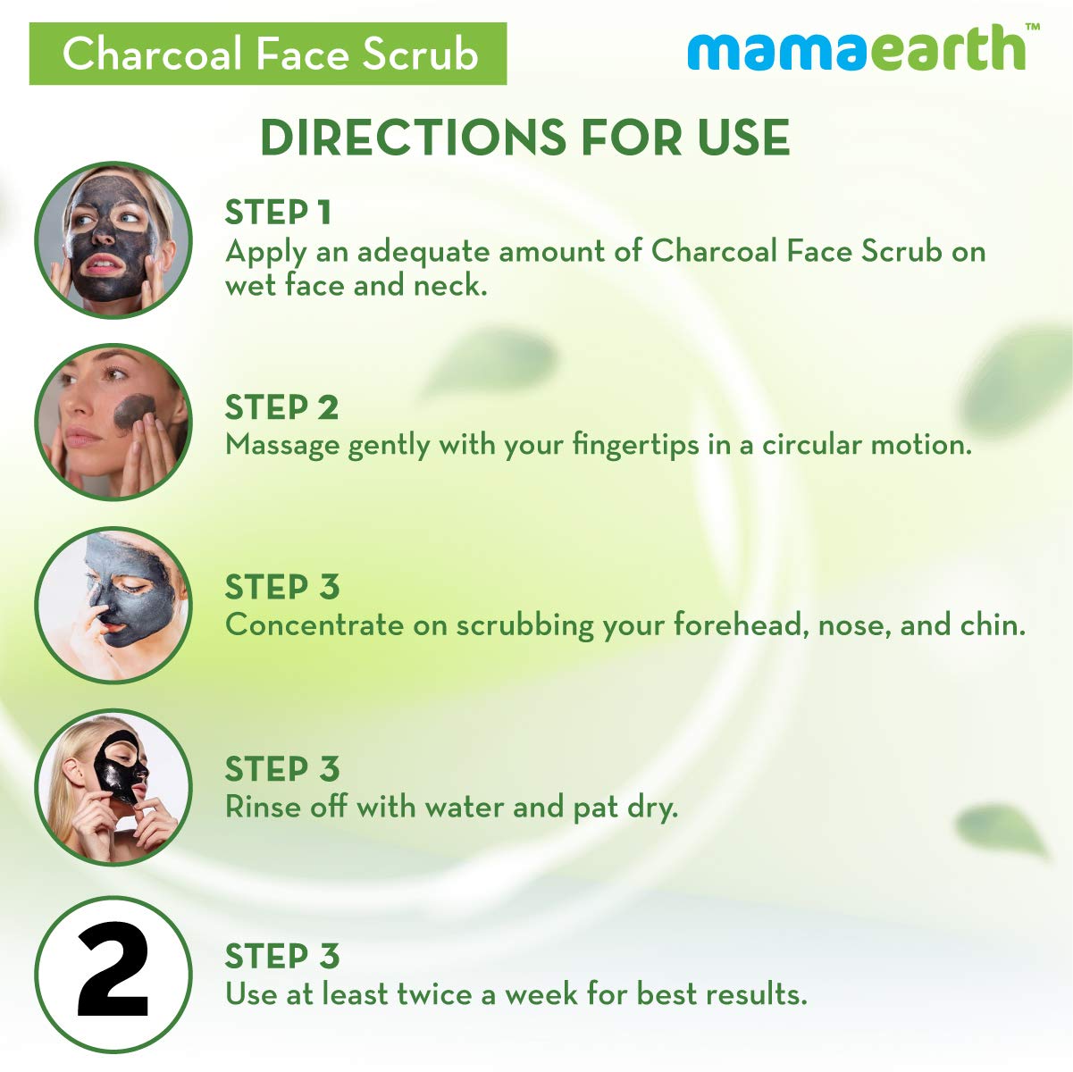Mamaearth Charcoal Face Scrub - 100 gm
