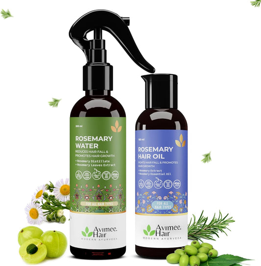Avimee Herbal Rosemary Water 200 ml & Rosemary Oil 100 ml Combo