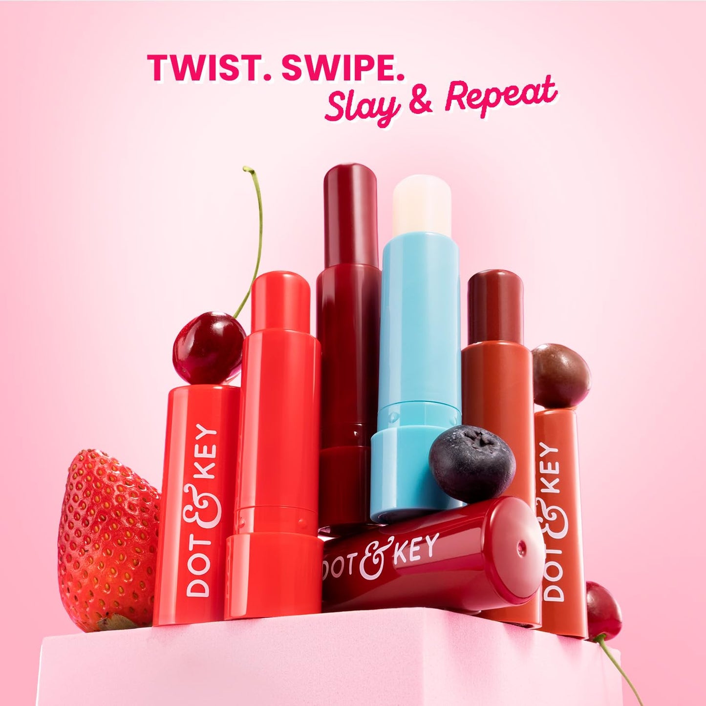 Dot & Key Barrier Repair Hydrating Lip Balm SPF 50 | Cherry Crimson | 4.5 gm