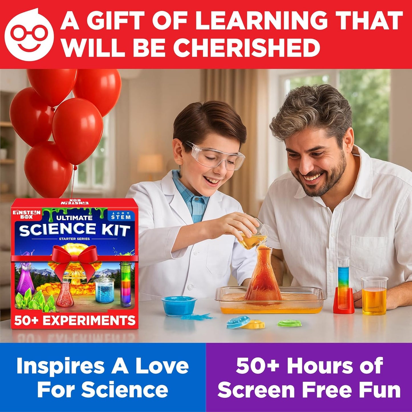 Einstein Box Ultimate Science Starter Kit for 8 to 15 Year Olds | Educational Gifts & Toys for Boys & Girls Age 10 to 12 Years | Fun Science Experiments & STEM Projects