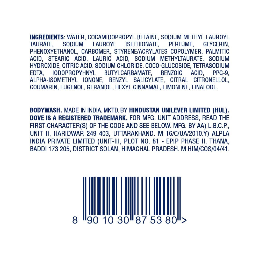 Dove Exfoliating Bodywash with Triple Hydration Serum, 825ml