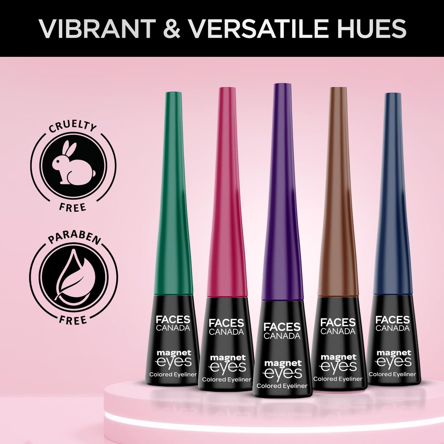 FACESCANADA Magneteyes Color Eyeliner Gel - Dramatic Purple,4Ml|Glossy Finish|24Hr Long-Lasting|Waterproof