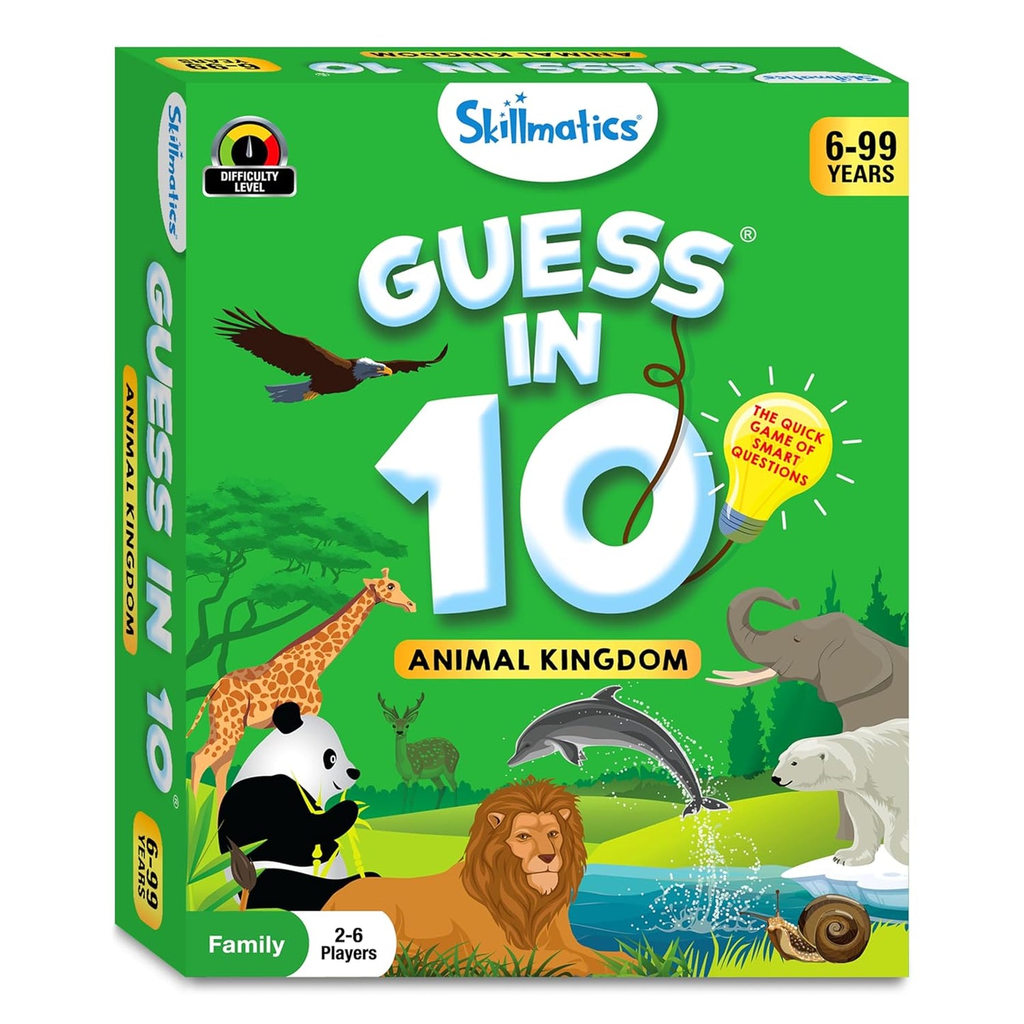 Skillmatics Guess in 10 Animal Kingdom, Animal Card Games, For Ages 6 and Up