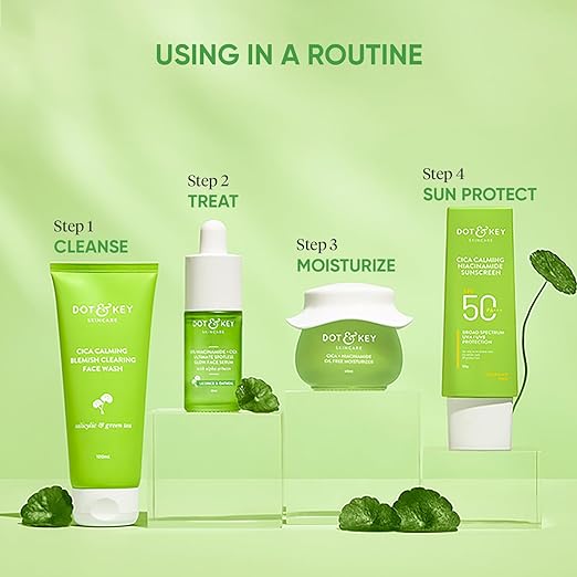 Dot & Key CICA Claming Niacinamide Sunscreen with SPF 50 PA+++, 50 gm