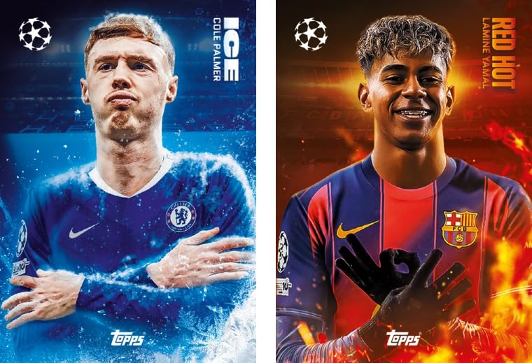 Topps UEFA Champions League Match Attax 2025-26 Trading and Collectible Card Game (Mega Pack Gladiators - Warriors)