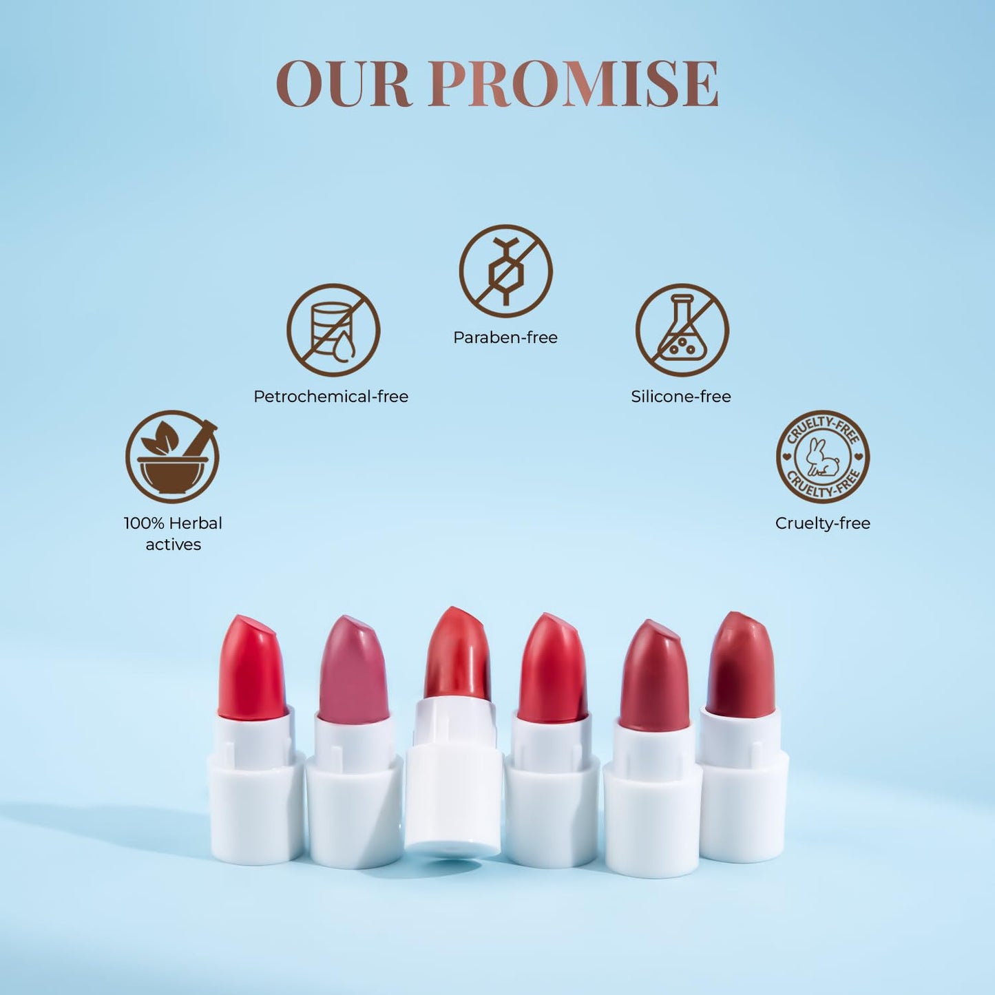Just Herbs Ayurvedic Creamy Matte Micro Mini Lipstick Kit Lip Hydrating & Moisturizing, (Pack of 32)