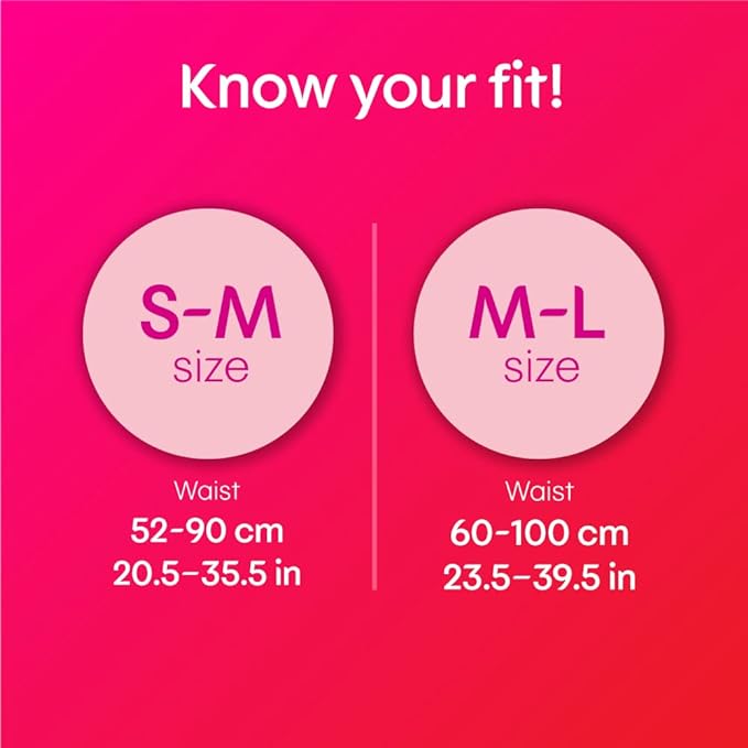 Kotex Overnight Period Panties (Medium/Large size, pack of 4 panties) for heavy flow period protection | with 360 degree anti-leakage design & airy-soft fabric