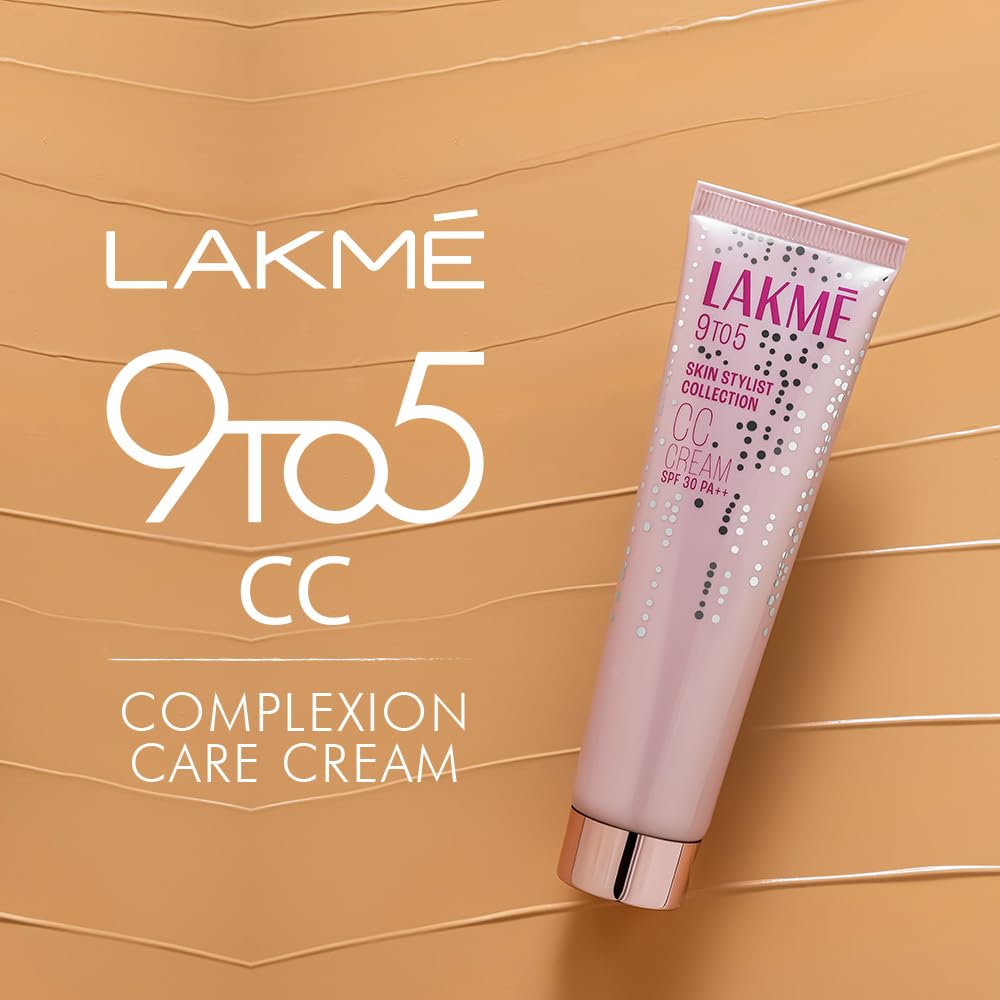 LAKMÉ CC Cream with SPF30 PA++ - Beige, Enriched with 3% Niacinamide, 30 gm