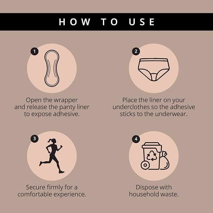 Carmesi Panty Liners For Sensitive Skin Naturally Soft & Plant Based Rash, 60 count