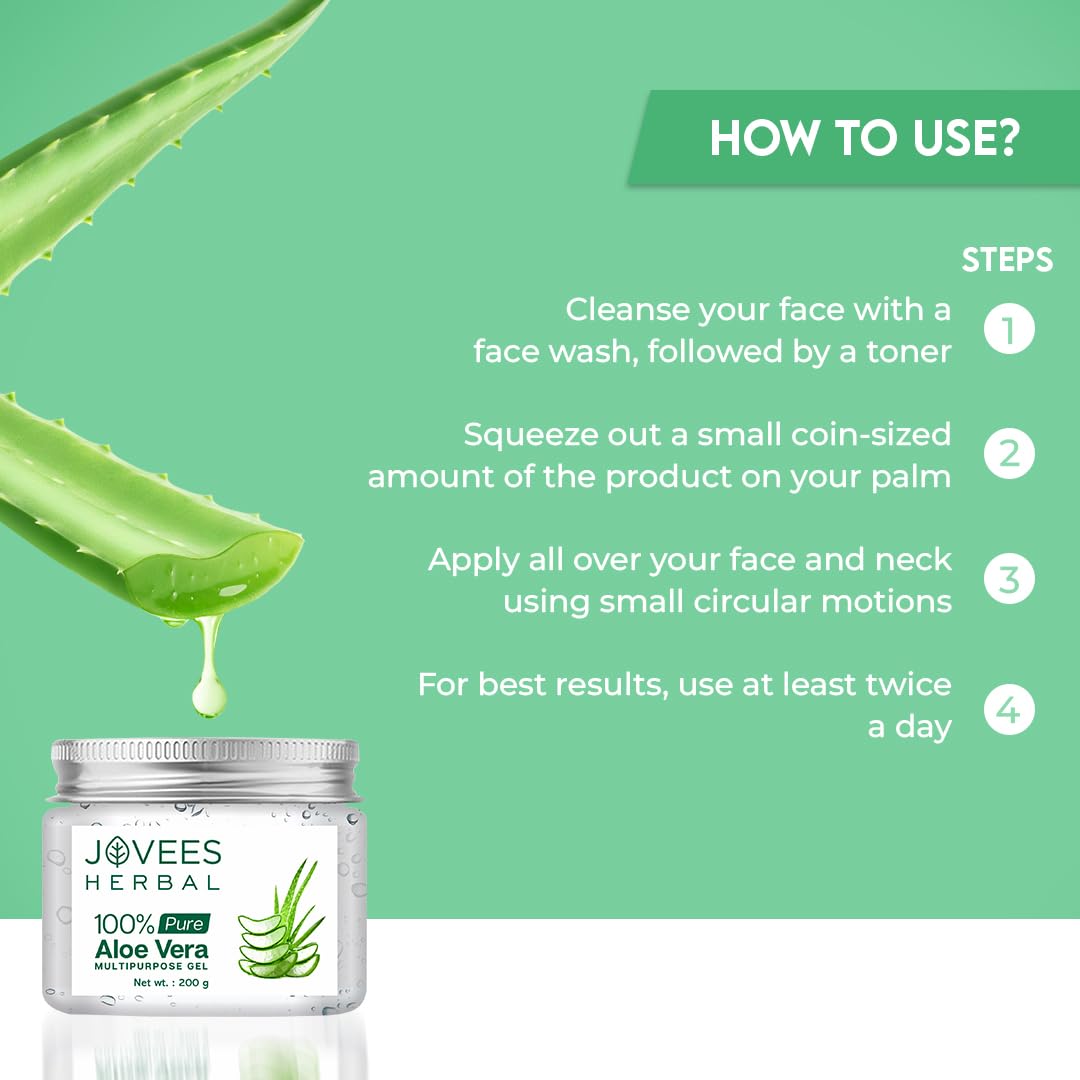 Jovees Herbal Pure Aloe Vera Multipurpose Gel - 200 gm