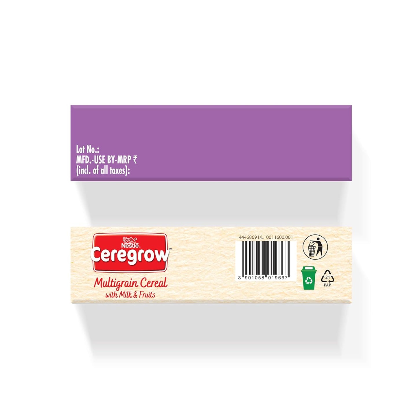 Nestle Ceregrow Multigrain Milk & Fruits Cereal, 19 Nutrients, 300 gm Each