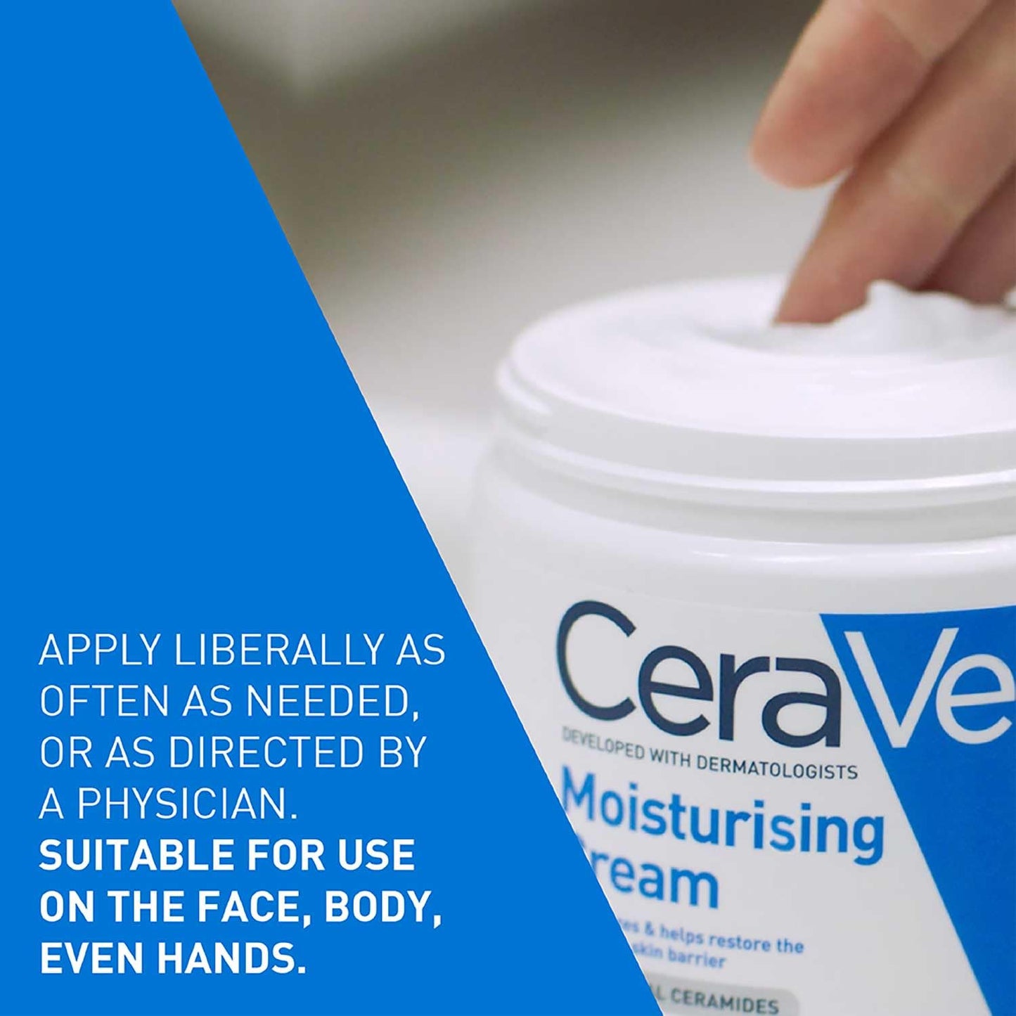 CeraVe Moisturizing Cream For Dry To Very Dry Skin, 340 gm
