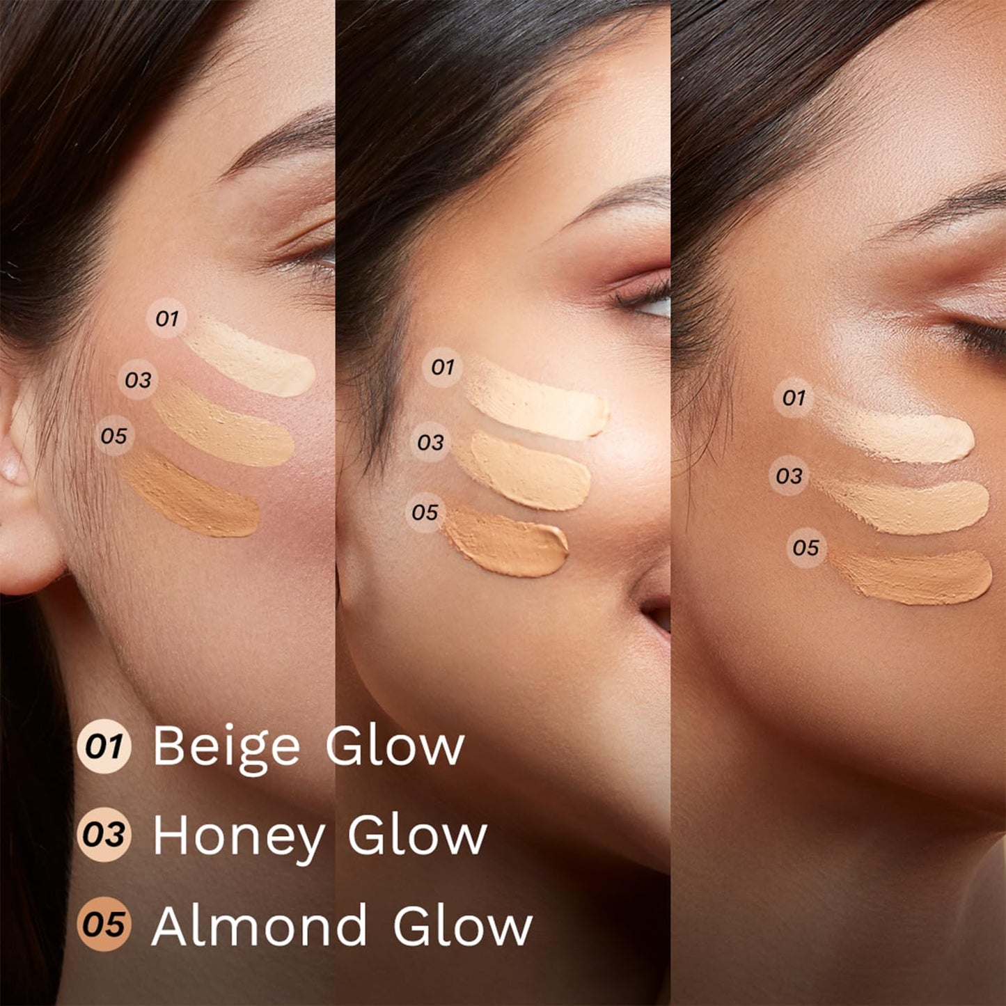 Pilgrim Beige Glow 3-In-1 Natural Bb Cream Medium Coverage For All Skin Types Spf 50 Pa++++ With Niacinamide, Hyaluronic Acid & Vit C - 30G, Pack Of 1