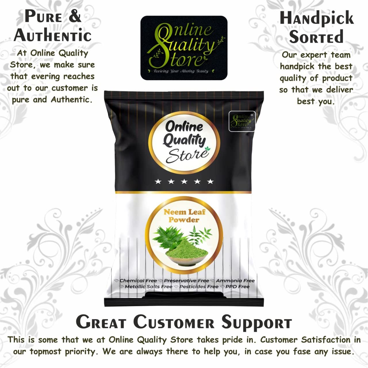 Neem powder for face, Neem powder for skin - With Size Options (100Gm)