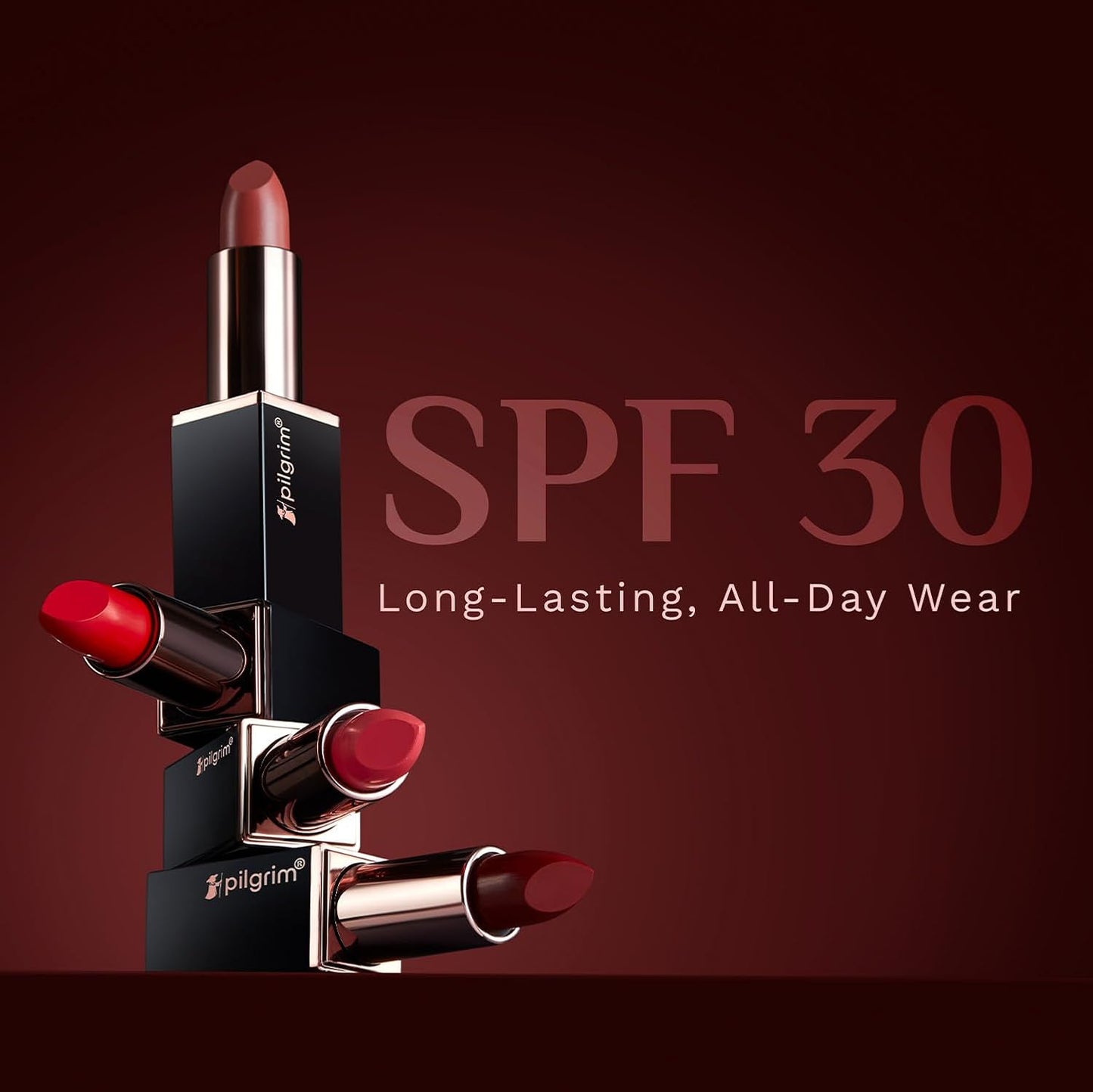 Pilgrim Matte Me Up Bullet Lipstick, 4.2 gm, Ruby Revolt-25