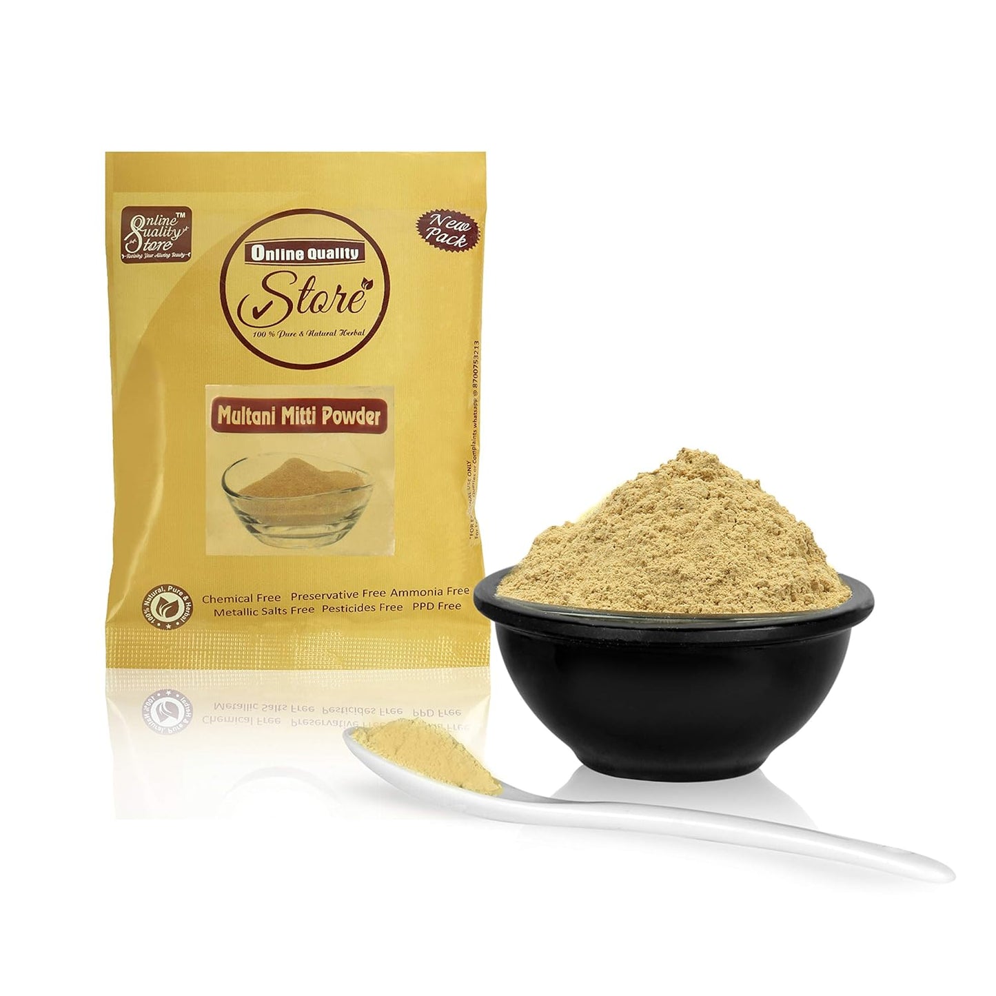 Online Quality Store Combo of 12 Skin Care Products ,(Multani Mitti, Neem, Orange Peel, Rose, Chandan, Charcoal, Mitti Stone, Kaolin Clay, Mint, Haldi,Alovera, Tulsi Powders) |skin care products combo,(Pack of 12 ,50g each ,Total 600 Pack)