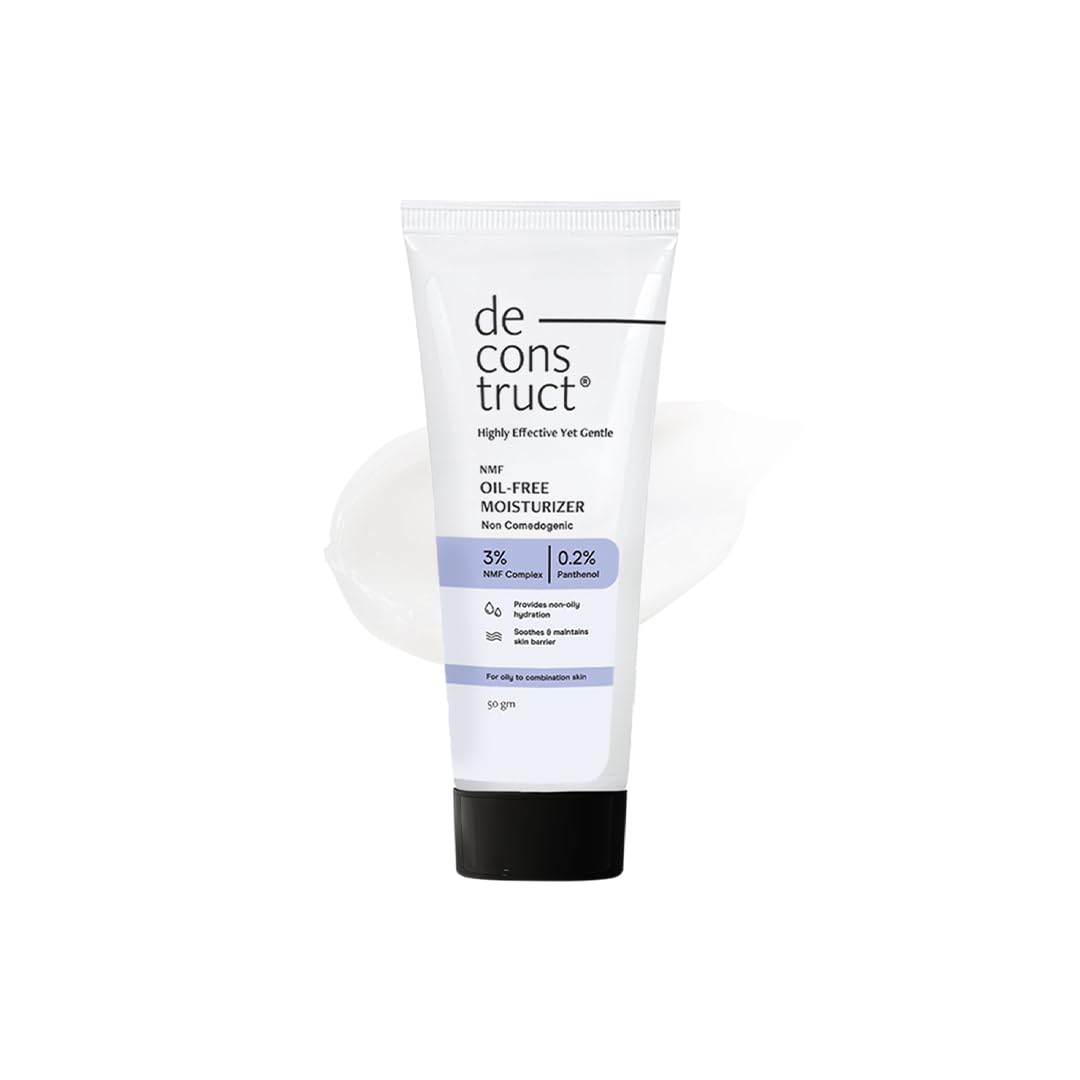 Deconstruct Oil-Free Moisturizer For Oily Skin | 3% NMF Complex + 0.2% Panthenol , 50 gm