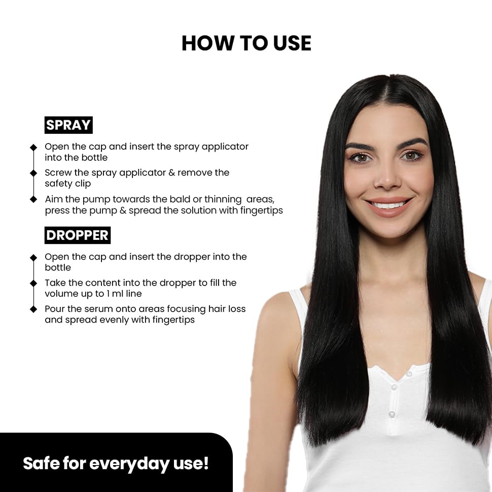 ThriveCo Hair Growth Serum 2.0 Spray | Backed by British Medical Research | Clinically Proven to Reduce Hair Fall & Boost Hair Growth | For Men & Women – 50 ml