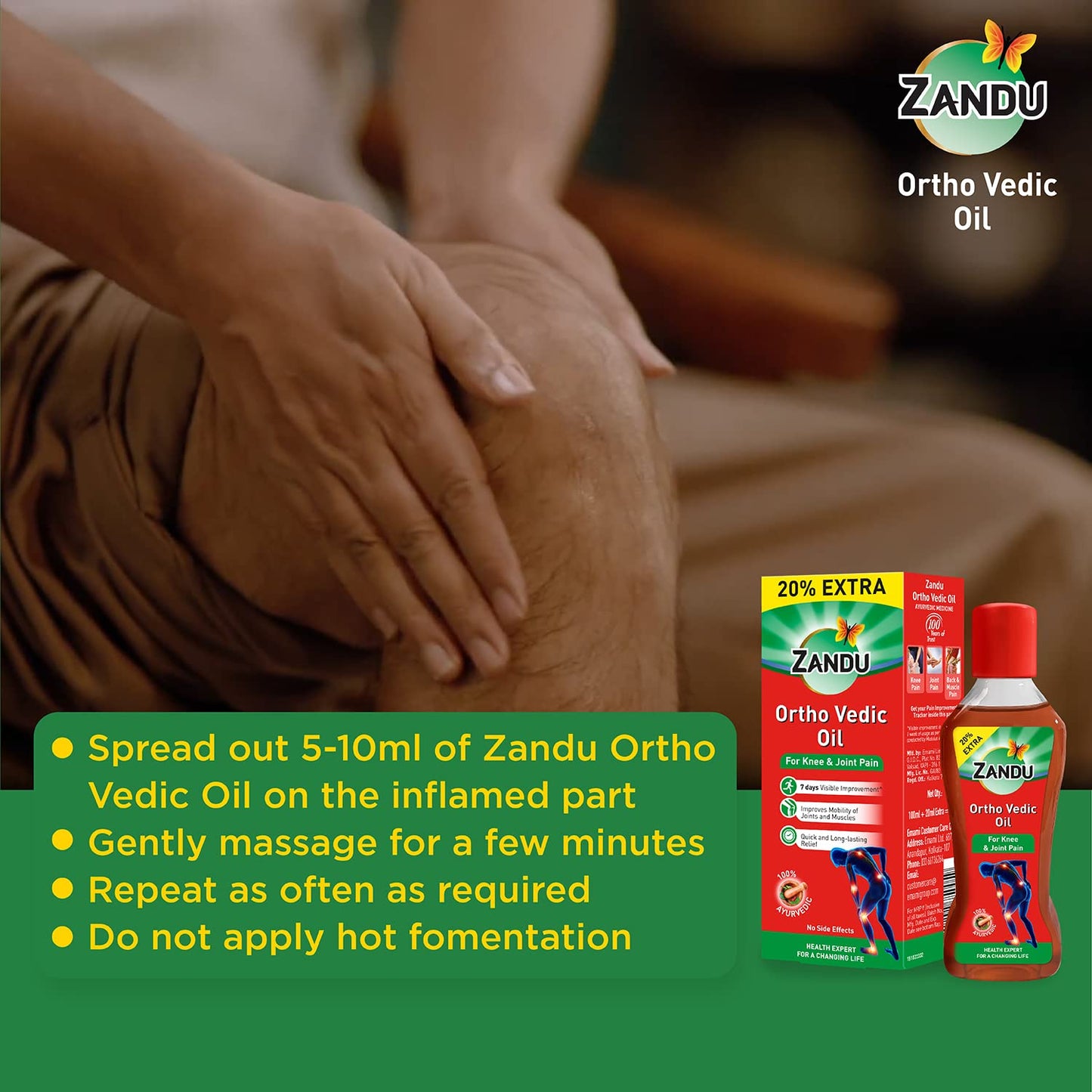 Zandu Ortho Vedic Oil, 100 ml