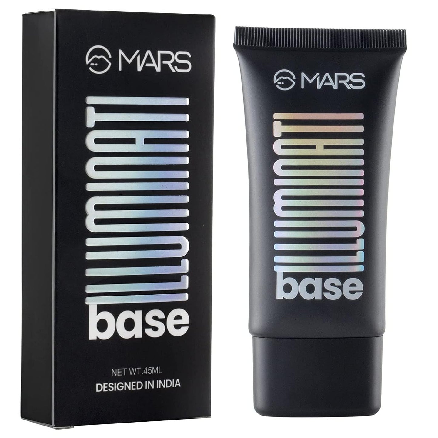 MARS Illuminati Base Dewy Primer with Highlighter | Glowy Dewy Primer for Face Makeup | Natural Finish (45ml) (GOLD)