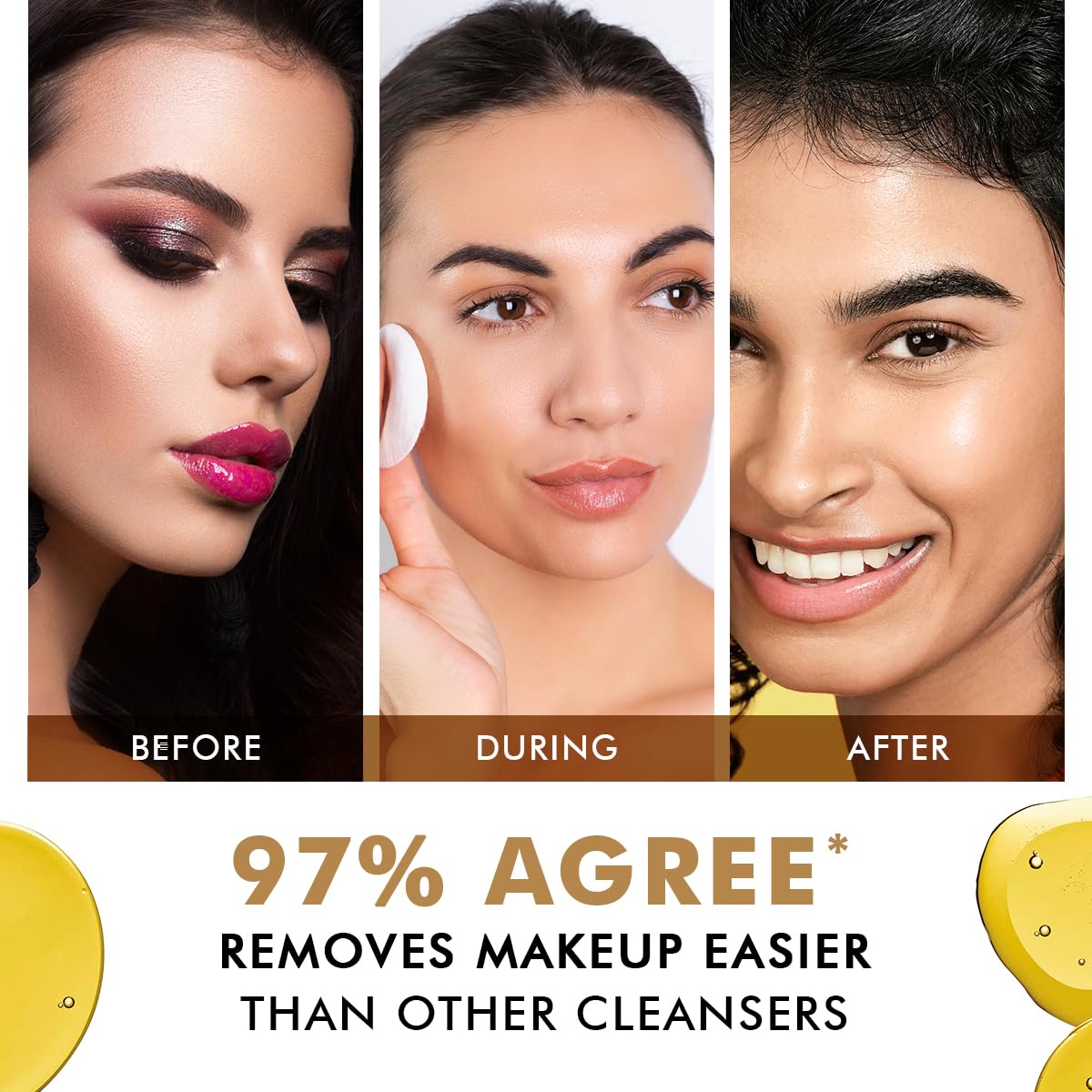 Conscious Chemist Makeup Remover Oil Cleanser|130 Ml|Face Wash, Cleanser Oily Skin, Makeup Remover. Men & Women. Removes Waterproof Makeup, Spf & Impurities. Soft & Glowing Skin - Daily Dissolve