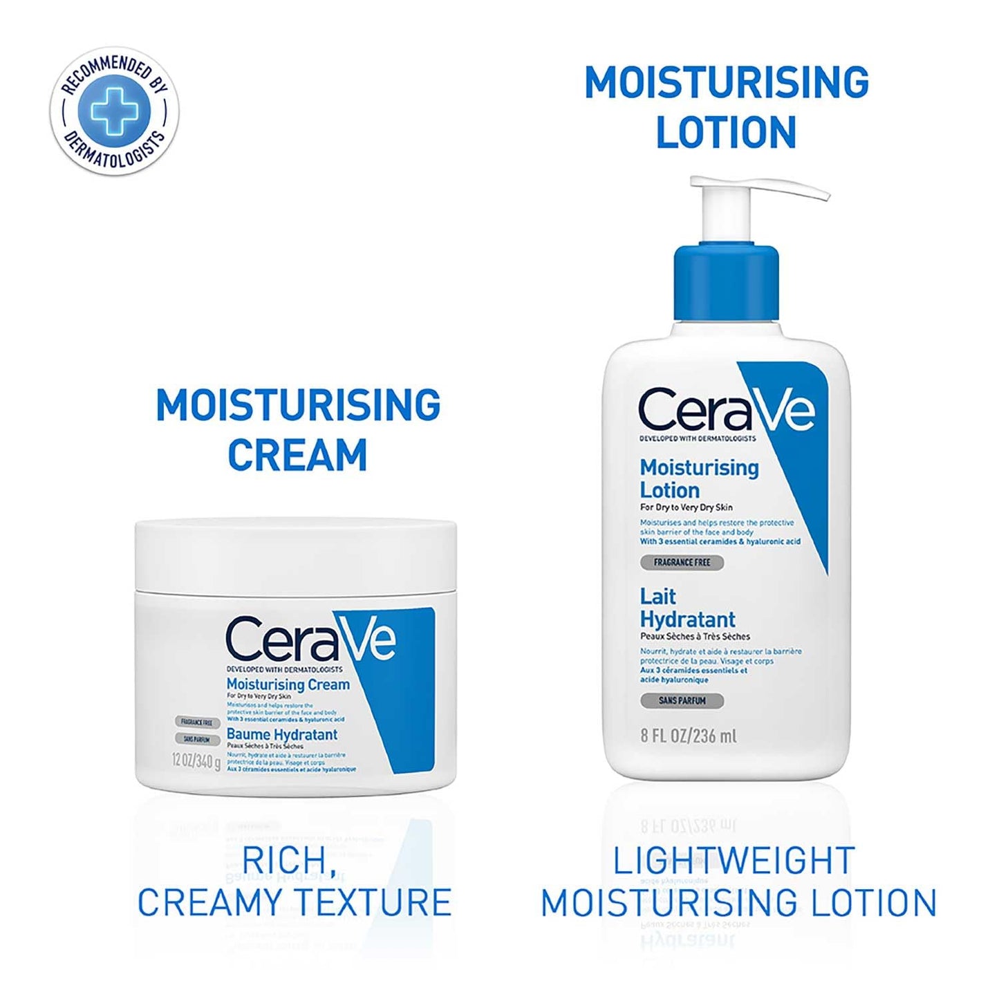 CeraVe Moisturizing Cream For Dry To Very Dry Skin, 340 gm