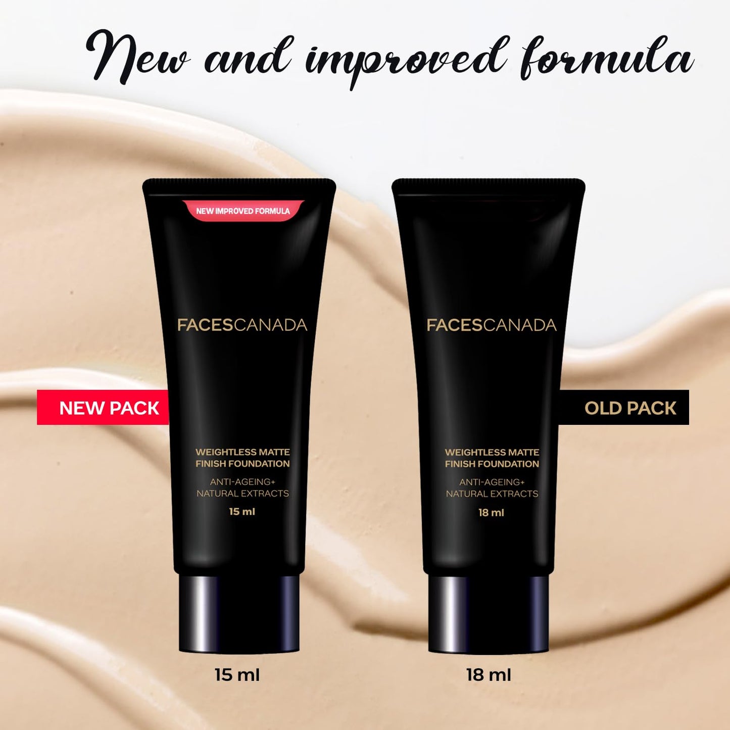 FACESCANADA Weightless Matte Finish Foundation - Ivory, 15 ml, Lightweight, Natural Finish