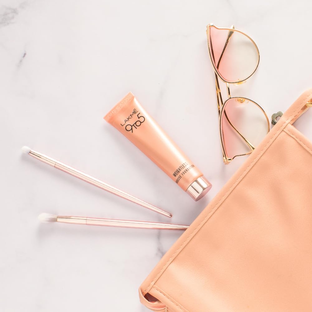 Lakme 9 To 5 Weightless Mousse Foundation, Beige Caramel, 25G Matte Finish, 6.25 g (Pack of 4)