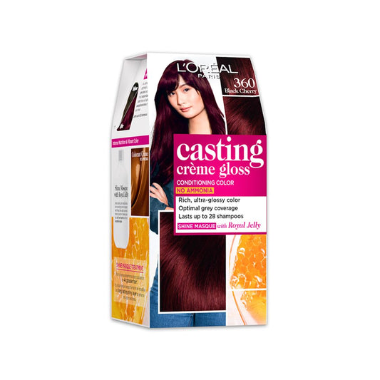 L’Oréal Paris Casting Creme Gloss Hair Color, Black Cherry 360, 87.5g+72ml