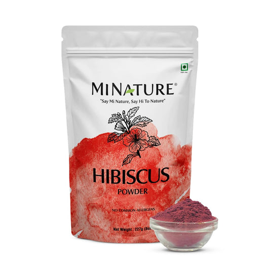 Mi Nature Hibiscus Powder Natural And Organic For Hair, Skin , 227 gm