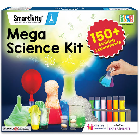 Smartivity Mega Science Kit 150+ Science Experiment Kit for Kids 6 to 14 Years Old