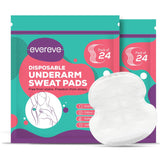 Evereve Disposable Underarm Sweat Pads (24's x 2) 48 pcs for Women & Men, Folded