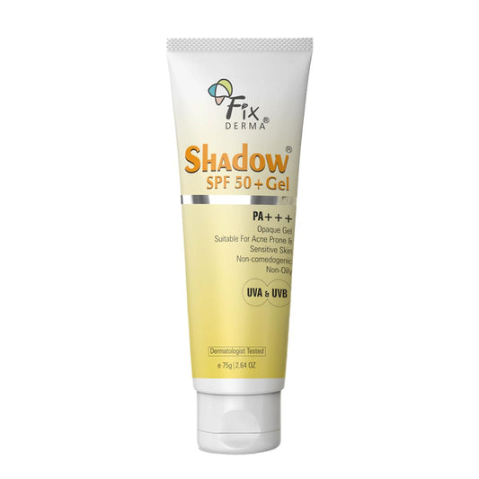 Fixderma Shadow Sunscreen Spf 50+ Pa+++ Gel Broad Spectrum Sunscreen For Uva & Uvb Protection  75gm