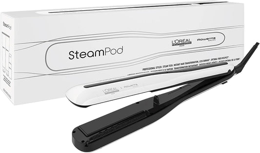L’Oréal Professionnel Steampod 3.0 Hair Straightening Iron, White, One Size