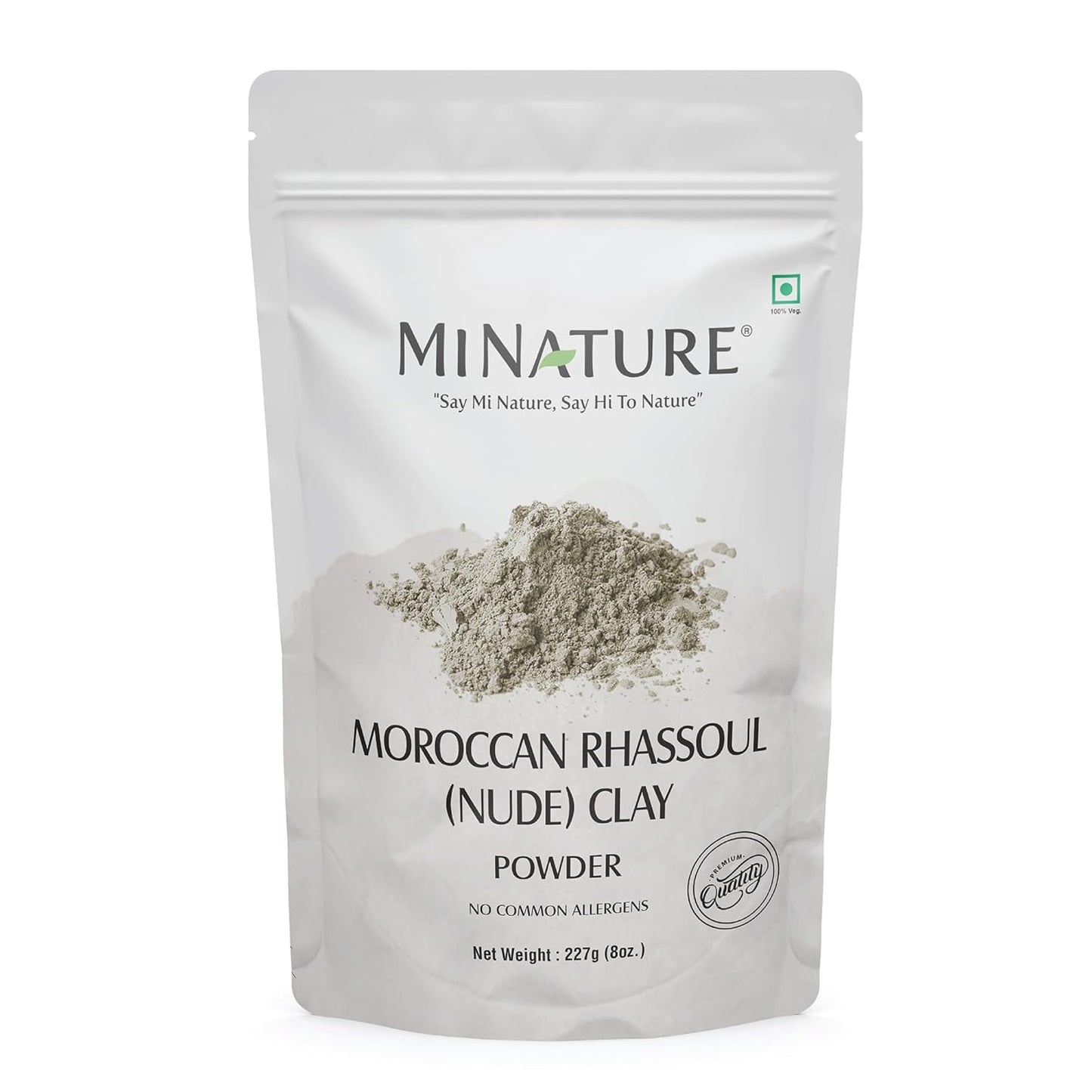 Mi nature Moroccan Rhassoul Clay (Nude) Powder, 227 gm/1/2 lb/8 Oz
